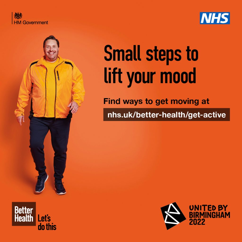 NHS Message - Mental Health Campaign - Better Health - Lets Do This - Small Steps To Lift Your Mood